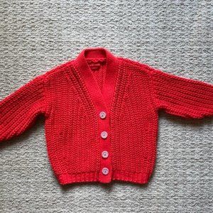 New Kid's Babaa Cardigan  Summer Flame